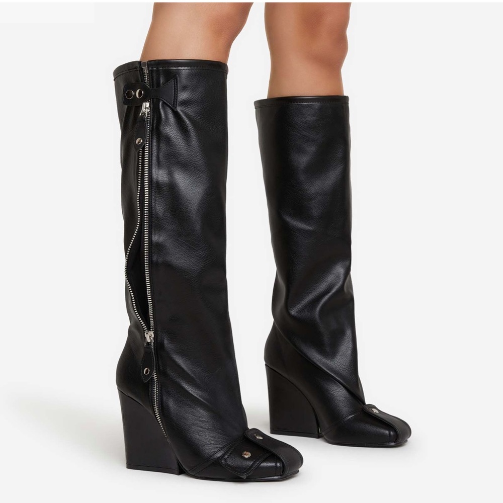 Ego Knee High Wedge Boots